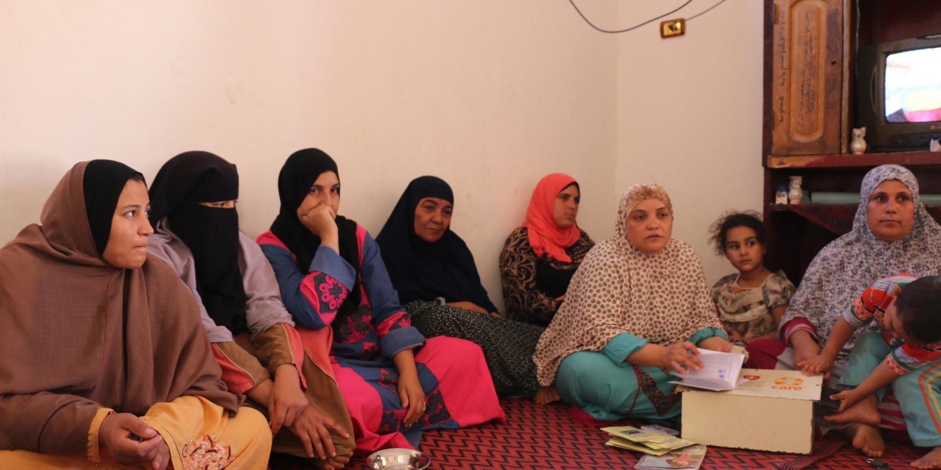 Village savings group in Egypt