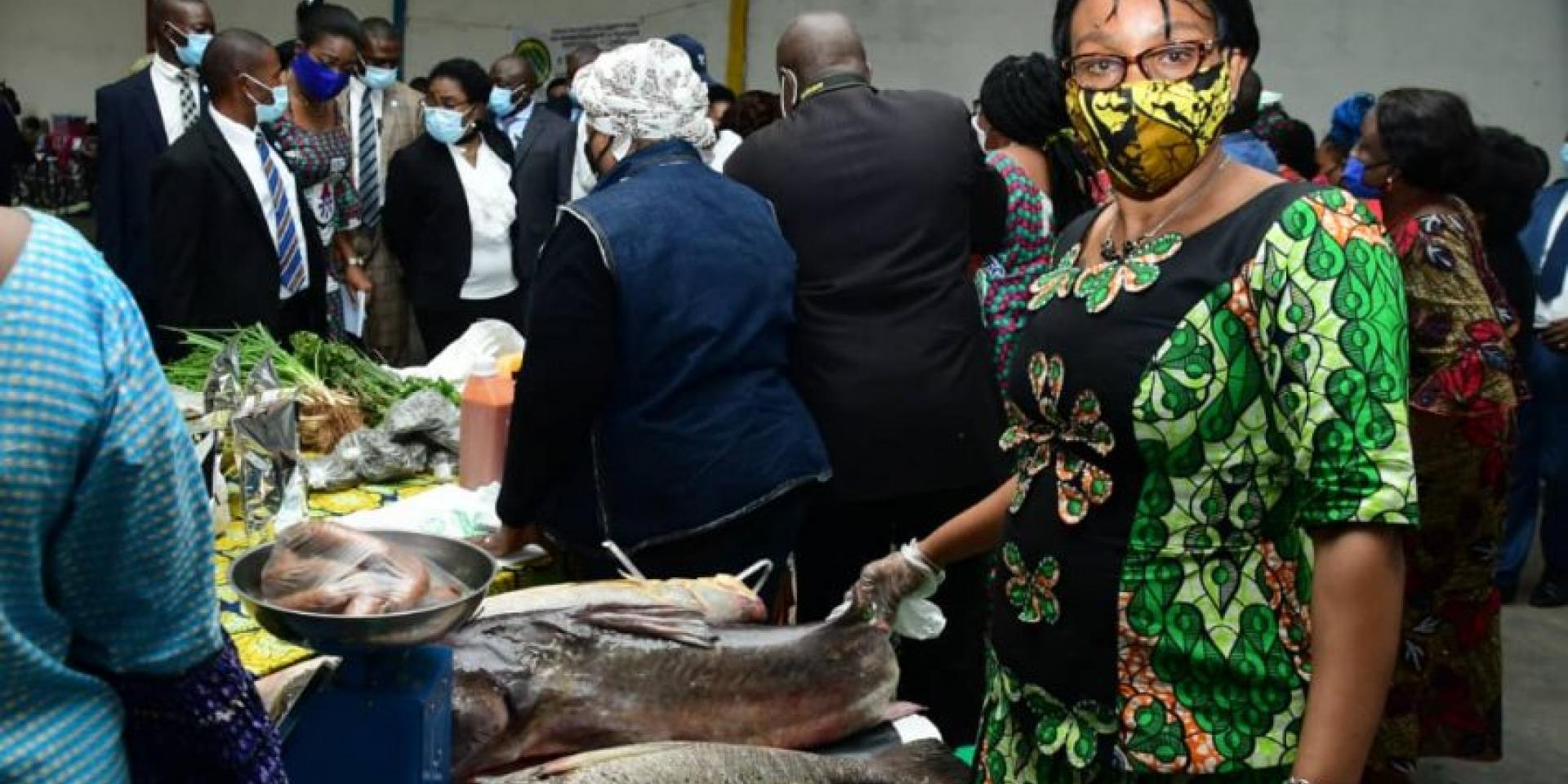 Photo of woman with fish