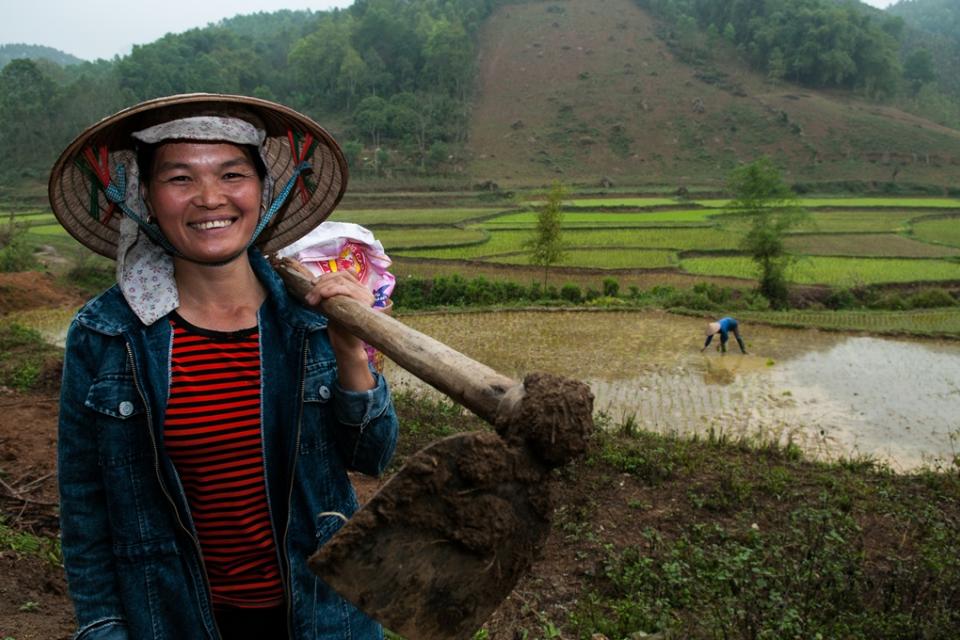 A farmer in Vietnam