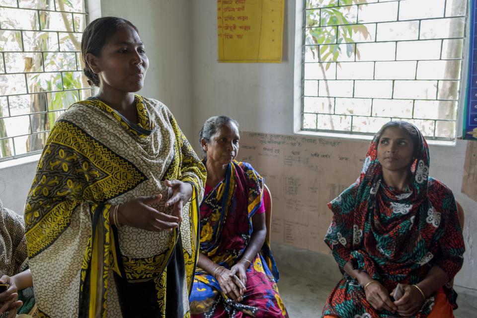 Women's group leader Kalpon in Dinajpur
