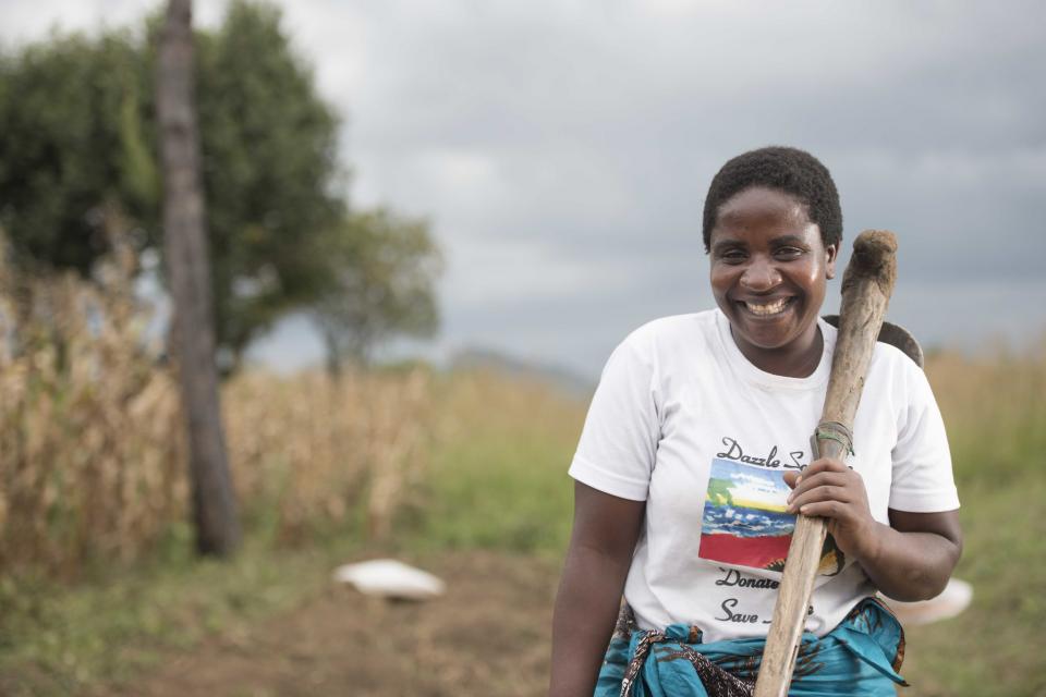 Matiness Gongerta, a farmer from Malawi