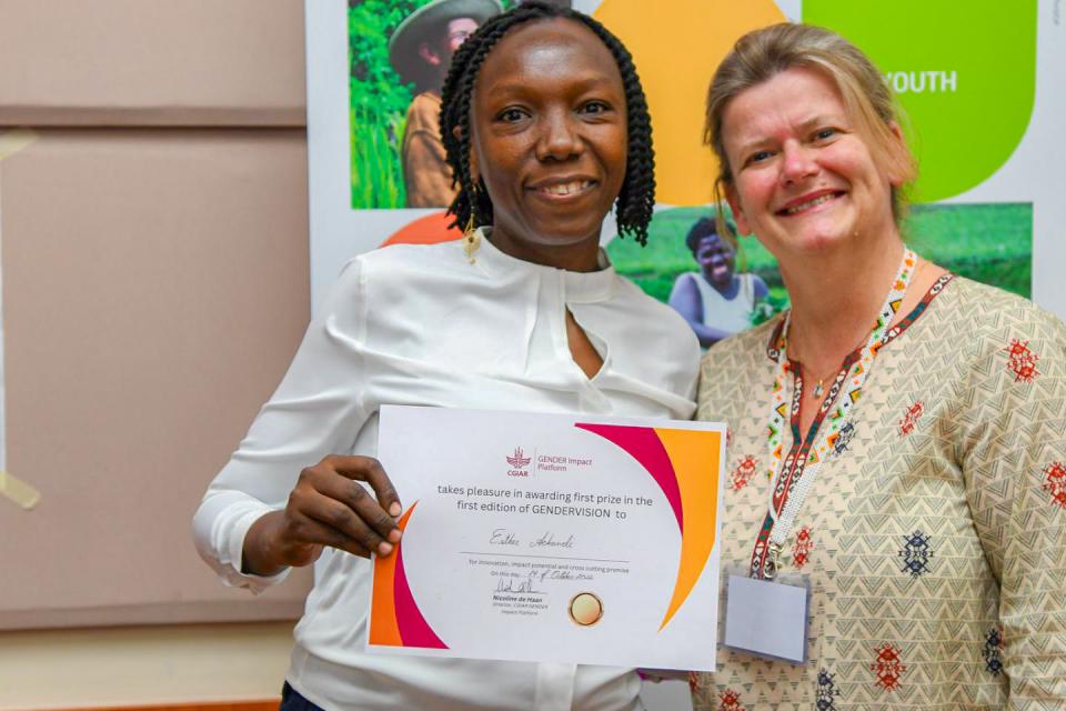 Esther Achandi and Nicoline de Haan