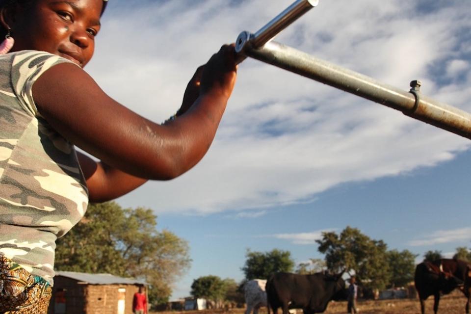 Photo of woman with pump