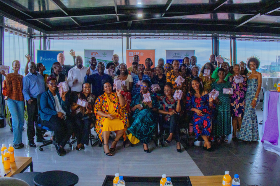 Group photo of participants at a CGIAR event