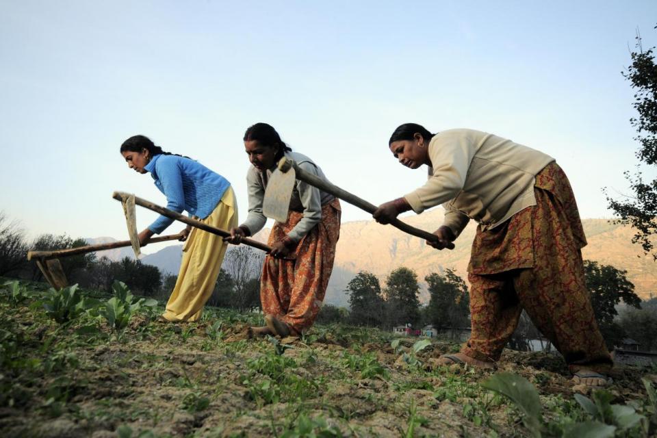 Photo of women in rural India