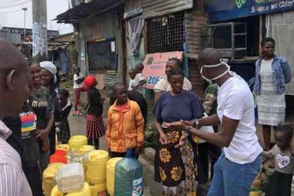 Distribution of water in Nairobi