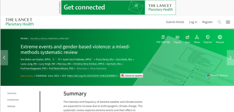 Extreme events and gender-based violence: a mixed-methods systematic review