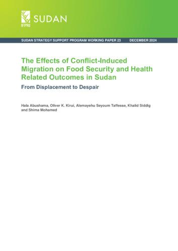 The effects of conflict-induced migration on food security and health related outcomes in Sudan: From displacement to despair
