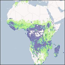 Total area irrigable with groundwater when 50% of recharge goes to environment (expressed in thousand hectares) - Africa