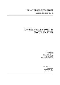 Toward gender equity: model policies