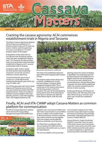 Cassava Matters, issue 1