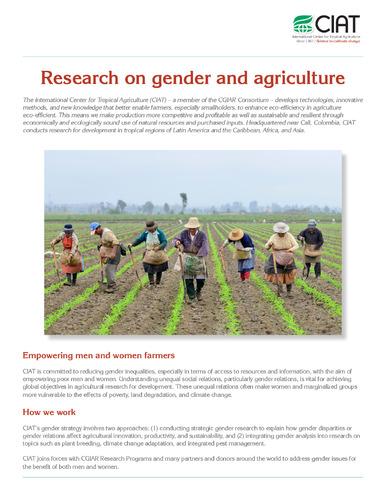 Research on gender and agriculture