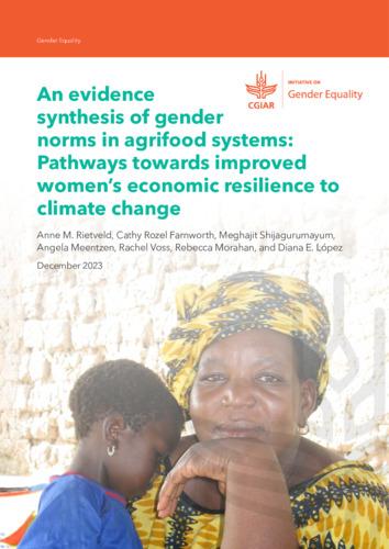An evidence synthesis of gender norms in agrifood systems: Pathways towards improved women’s economic resilience to climate change