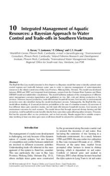 Integrated management of aquatic resources: a Bayesian Approach to water control and trade-offs in Southern Vietnam