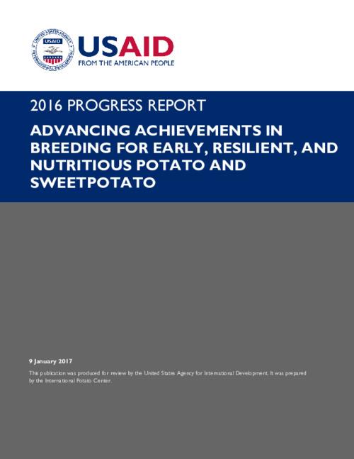 2016 Technical Report - Genetic Improvement in Potato and Swetpotato