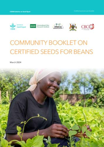 Community booklet on certified seeds for beans