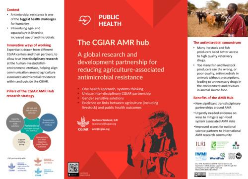 The CGIAR AMR Hub: A global research and development partnership for reducing agriculture-associated antimicrobial resistance