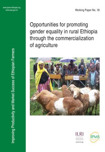 Opportunities for promoting gender equality in rural Ethiopia through the commercialization of agriculture