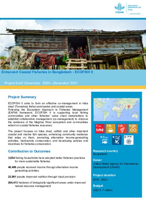 Enhanced Coastal Fisheries in Bangladesh (ECOFISH) Phase II. Project Brief: January - December 2021