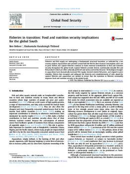 Fisheries in transition: Food and nutrition security implications for the global South