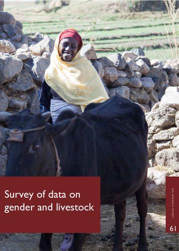 Survey of data on gender and livestock