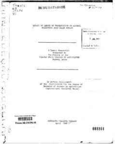 Effect of length of fermentation on alcohol production from sweet potato