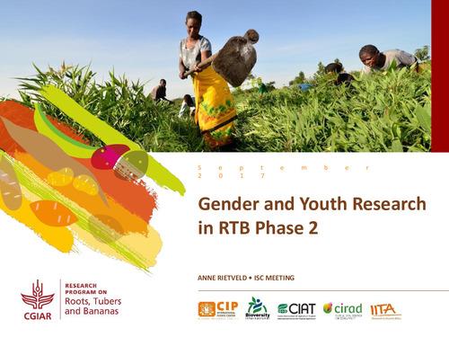 Gender and youth research in RTB phase 2.