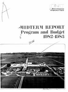 Midterm Report two year budget 1982-1983