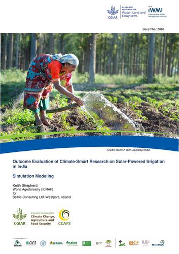 Outcome evaluation of climate-smart research on solar-powered irrigation in India
