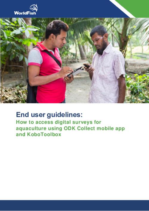 End user guidelines: How to access digital surveys for aquaculture using ODK Collect mobile app and KoboToolbox