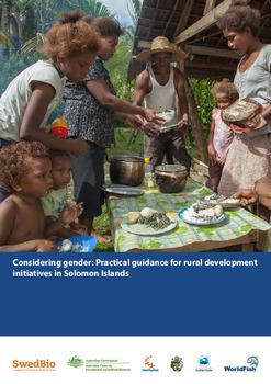Considering gender: Practical guidance for rural development initiatives in Solomon Islands