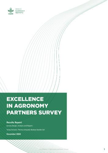 Excellence in agronomy partners survey — results report