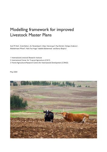 Modeling framework for improved livestock master plans