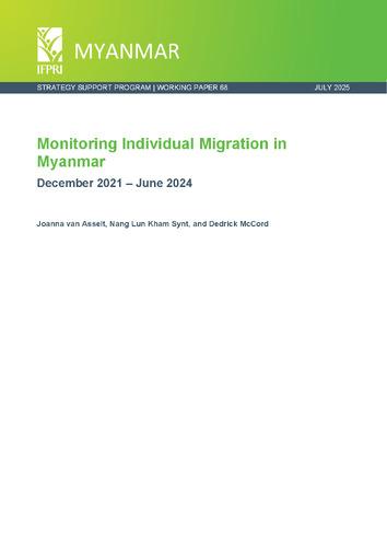 Monitoring individual migration in Myanmar: December 2021 - June 2024