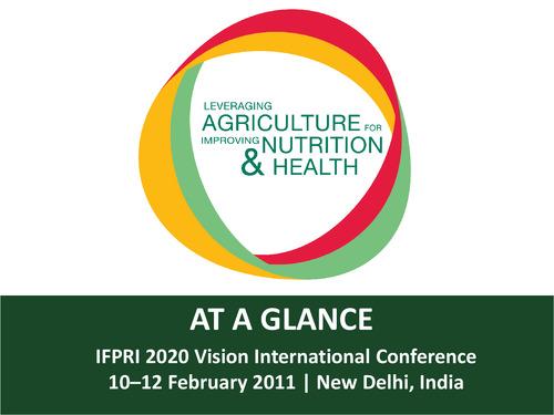 Leveraging agriculture for improving nutrition and health: IFPRI 2020 conference at a glance