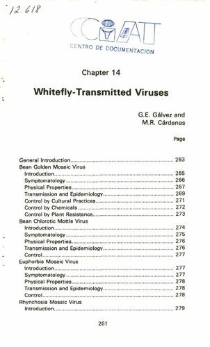 Whitefly-transmitted viruses