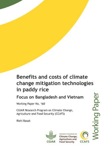 Benefits and costs of climate change mitigation technologies in paddy rice: Focus on Bangladesh and Vietnam