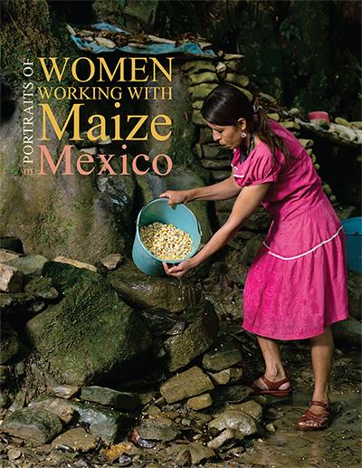 Portraits of women working with maize in Mexico