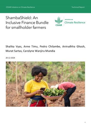 ShambaShield: An inclusive finance bundle for smallholder farmers