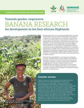 Towards gender-responsive banana research for development in the East-African Highlands: GENNOVATE resources for scientists and research teams