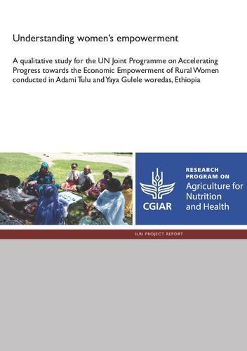 Understanding women’s empowerment: A qualitative study for the UN Joint Programme on Accelerating Progress towards the Economic Empowerment of Rural Women conducted in Adami Tulu and Yaya Gulele woredas, Ethiopia