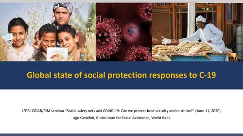 Global state of social protection responses to C-19