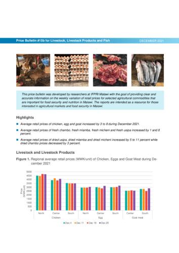 Livestock, livestock products and fish, December 2021