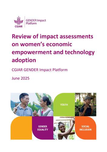 Review of impact assessments on women's economic empowerment and technology adoption