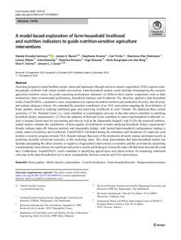 A model-based exploration of farm-household livelihood and nutrition indicators to guide nutrition-sensitive agriculture interventions