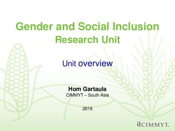 Gender and Social Inclusion Research Unit: unit overview