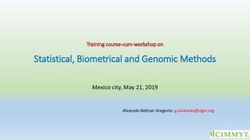 Statistical, biometrical and genomic methods II