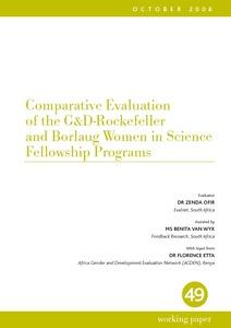 Comparative Evaluation of the G&D-Rockefeller and Borlaug Women in Science Fellowship Programs