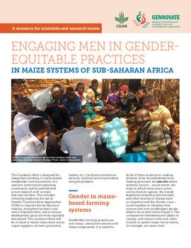 Engaging men in gender-equitable practices in maize systems of sub-Saharan Africa