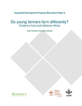 Do young farmers farm differently? Evidence from sub-Saharan Africa